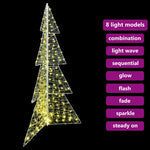 HKH Árvore de Natal com 240 LED em Acrílo - Branco Quente