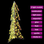 HKH Árvore de Natal com 100 LED em PET - Branco Quente