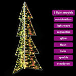 HKH Árvore de Natal com 160 LED em PET - Branco Quente