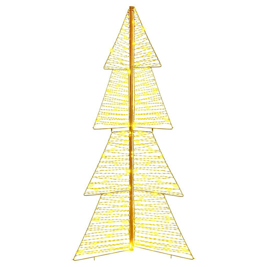 HKH Árvore de Natal com 160 LED em PET - Branco Quente