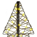 HKH Árvore de Natal com 100 LED em Vime - Branco Quente