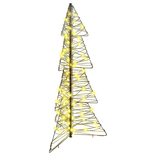 HKH Árvore de Natal com 100 LED em Vime - Branco Quente