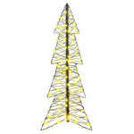 HKH Árvore de Natal com 100 LED em Vime - Branco Quente