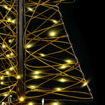 HKH Árvore de Natal com 160 LED em Vime - Branco Quente