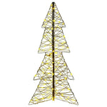 HKH Árvore de Natal com 160 LED em Vime - Branco Quente