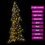 HKH Árvore de Natal com 160 LED em Vime - Branco Quente