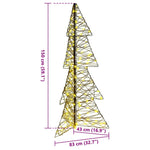 HKH Árvore de Natal com 160 LED em Vime - Branco Quente