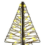 HKH Árvore de Natal com 240 LED em Vime - Branco Quente