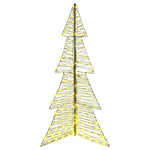 HKH Árvore de Natal com 240 LED em Vime - Branco Quente