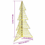 HKH Árvore de Natal com 240 LED em Vime - Branco Quente