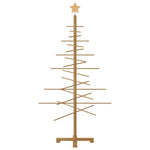 HKH Árvore de Natal de Madeira com Suporte Castanho em Bambu