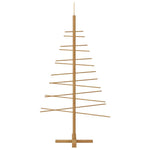 HKH Árvore de Natal de Madeira com Suporte Castanho em Bambu