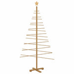 HKH Árvore de Natal de Madeira com Suporte Castanho em Bambu