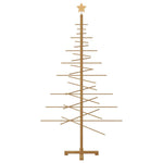 HKH Árvore de Natal de Madeira com Suporte Castanho em Bambu