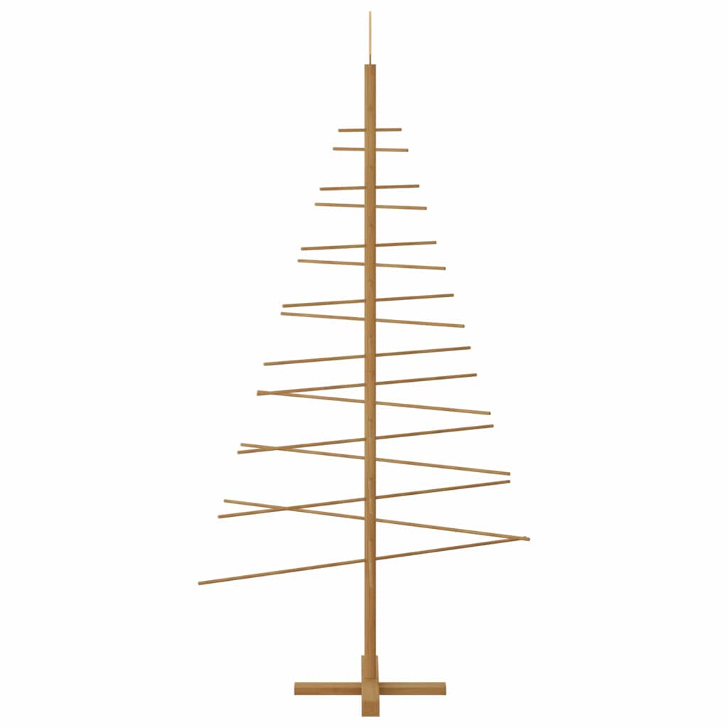 HKH Árvore de Natal de Madeira com Suporte Castanho em Bambu