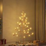 HKH Árvore de Natal de Madeira com Suporte - Natural