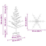 HKH Árvore de Natal de Madeira com Suporte - Natural