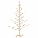 HKH Árvore de Natal de Madeira com Suporte - Natural