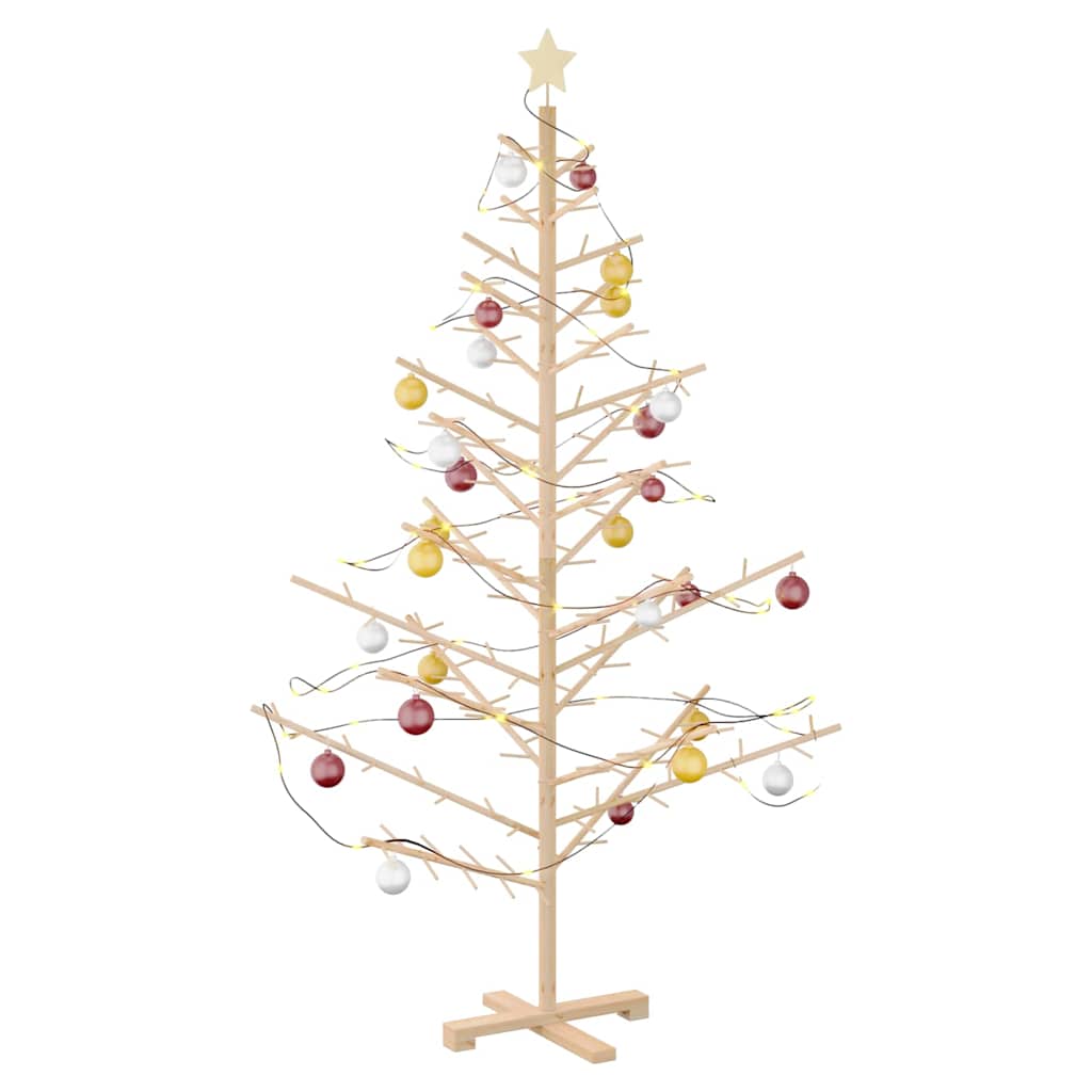 HKH Árvore de Natal de Madeira com Suporte - Natural