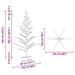 HKH Árvore de Natal de Madeira com Suporte - Natural
