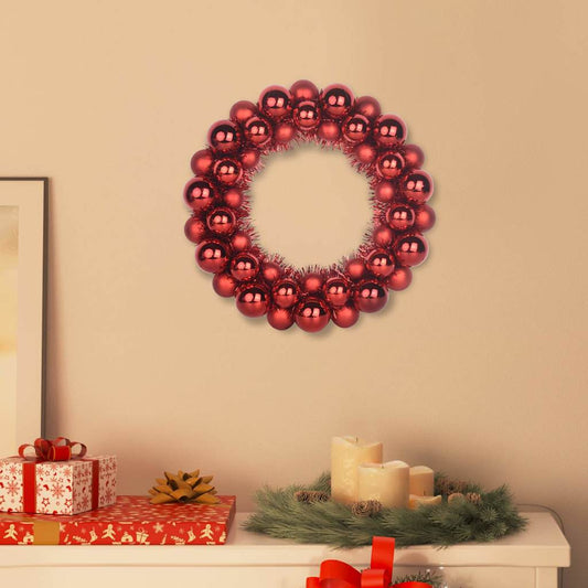 HKH Conjunto de 2 Guirlandas de Bolas de Natal - Vermelho
