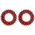 HKH Conjunto de 2 Guirlandas de Bolas de Natal - Vermelho