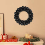 HKH Conjunto de 2 Guirlandas de Bolas de Natal - Preto