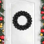 HKH Conjunto de 2 Guirlandas de Bolas de Natal - Preto