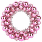 HKH Conjunto de 2 Guirlandas de Bolas de Natal - Rosa