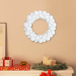 HKH Conjunto de 2 Guirlandas de Bolas de Natal - Branco