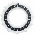 HKH Conjunto de 2 Guirlandas de Bolas de Natal - Branco