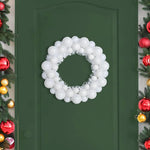 HKH Conjunto de 2 Guirlandas de Bolas de Natal - Branco