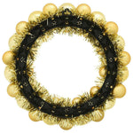 HKH Conjunto de 2 Guirlandas de Bolas de Natal Ouro