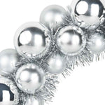 HKH Conjunto de 2 Guirlandas de Bolas de Natal - Prateado