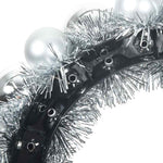 HKH Conjunto de 2 Guirlandas de Bolas de Natal - Prateado