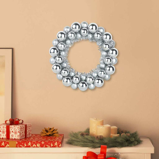 HKH Conjunto de 2 Guirlandas de Bolas de Natal - Prateado