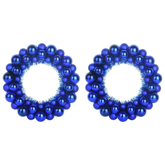 HKH Conjunto de 2 Guirlandas de Bolas de Natal - Azul