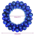 HKH Conjunto de 2 Guirlandas de Bolas de Natal - Azul