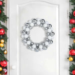 HKH Conjunto de 2 Guirlandas de Bolas de Natal - Branco e Prateado