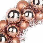 HKH Conjunto de 2 Guirlandas de Bolas de Natal - Rosa/Dourado