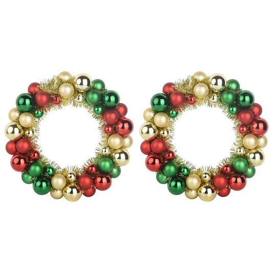 HKH Conjunto de 2 Guirlandas de Bolas de Natal Colorido
