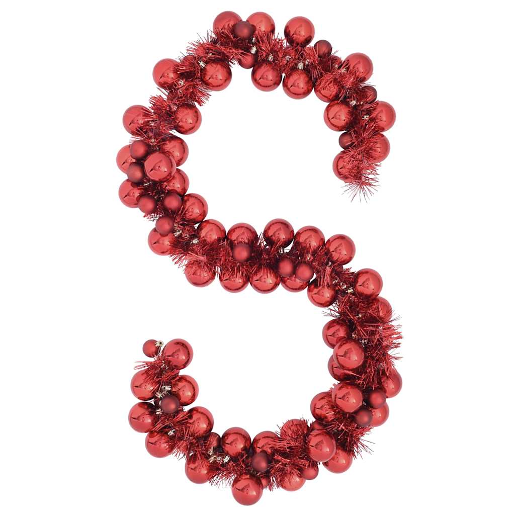 HKH Guirlanda de Bolas de Natal Poliestireno - Vermelho