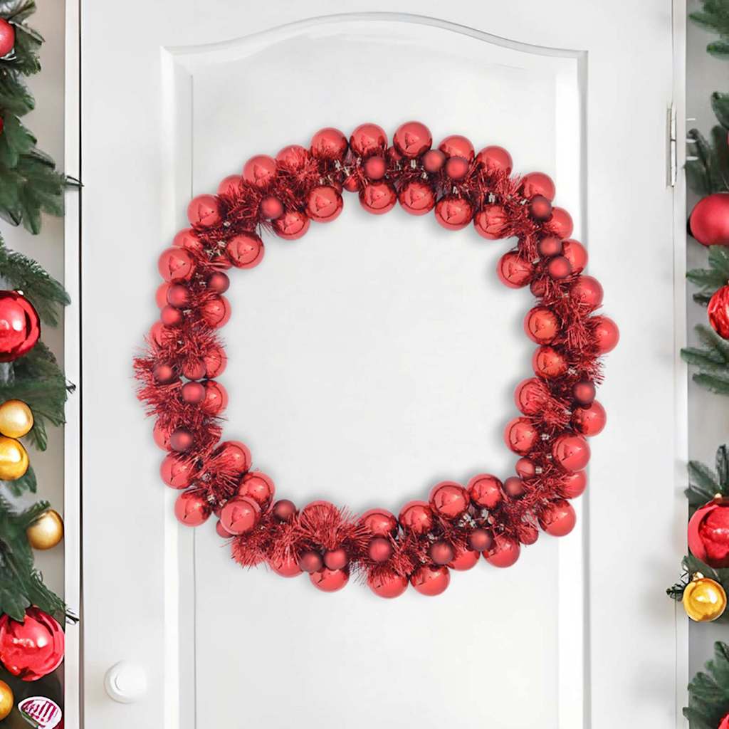 HKH Guirlanda de Bolas de Natal Poliestireno - Vermelho
