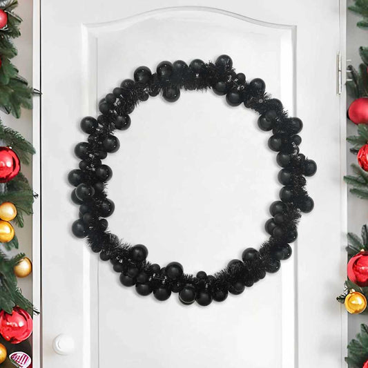 HKH Guirlanda de Bolas de Natal Poliestireno - Preto