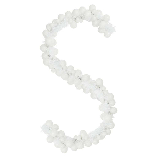HKH Guirlanda de Bolas de Natal Poliestireno - Branco