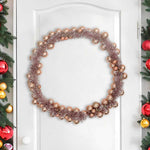 HKH Guirlanda de Bolas de Natal em Poliestireno - Dourado e Rosa