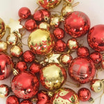 HKH Conjunto de 40 Bolas de Natal - Vermelho e Dourado