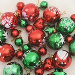 HKH Conjunto de 40 Bolas de Natal - Vermelho e Verde