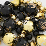 HKH Conjunto de 40 Bolas de Natal - Ouro e Preto