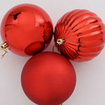 HKH Conjunto de 4 Bolas de Natal - Vermelho